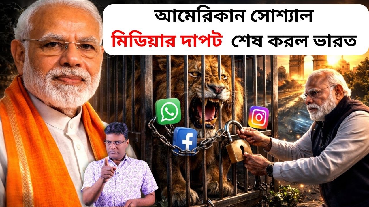 আমেরিকান সোশ্যাল মিডিয়ার দাপট শেষ করল ভারত।Full control over social media in India।santanu roy
