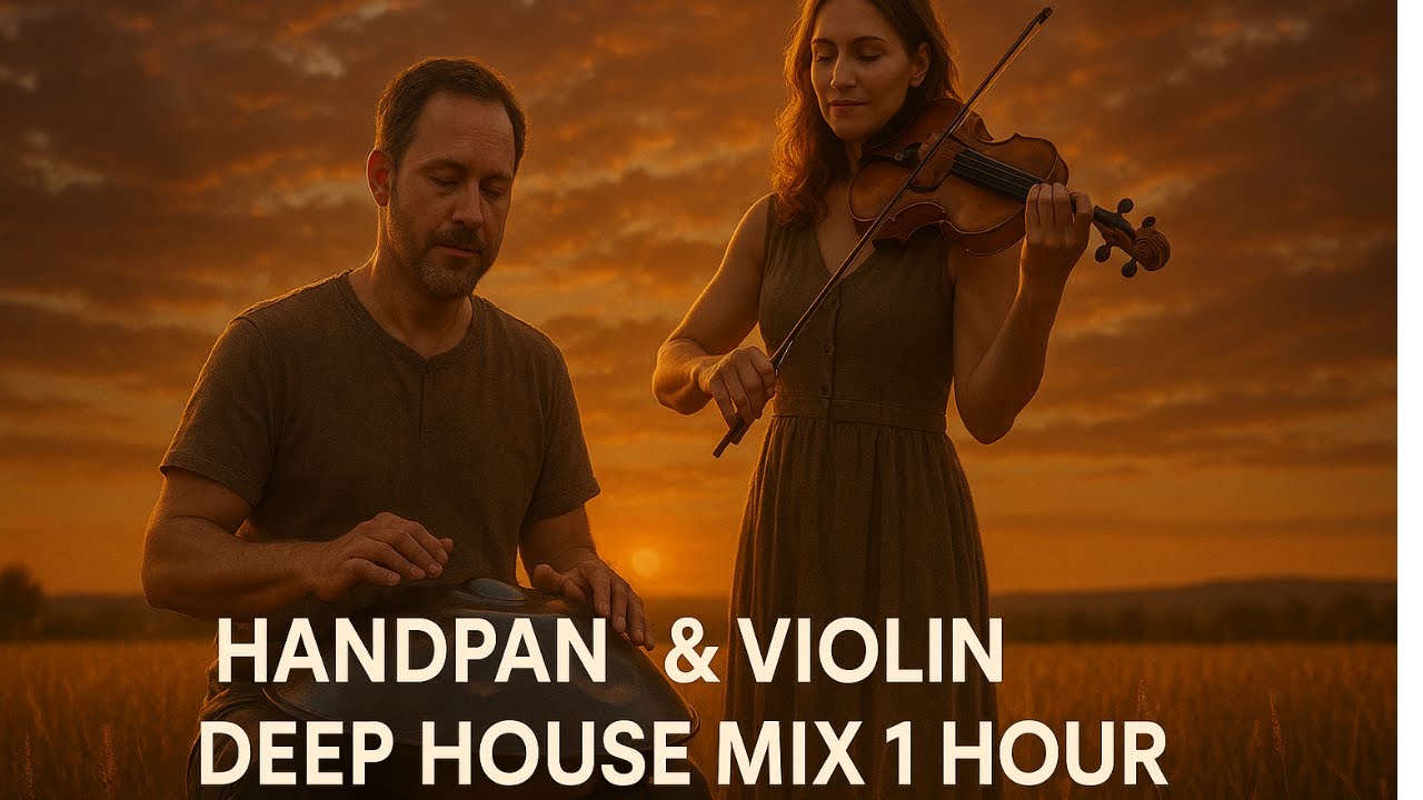 Handpan & Violin Deep House Mix 2025 • Melodic Organic Techno • 1 Hour Journey (D Minor • 112 BPM)