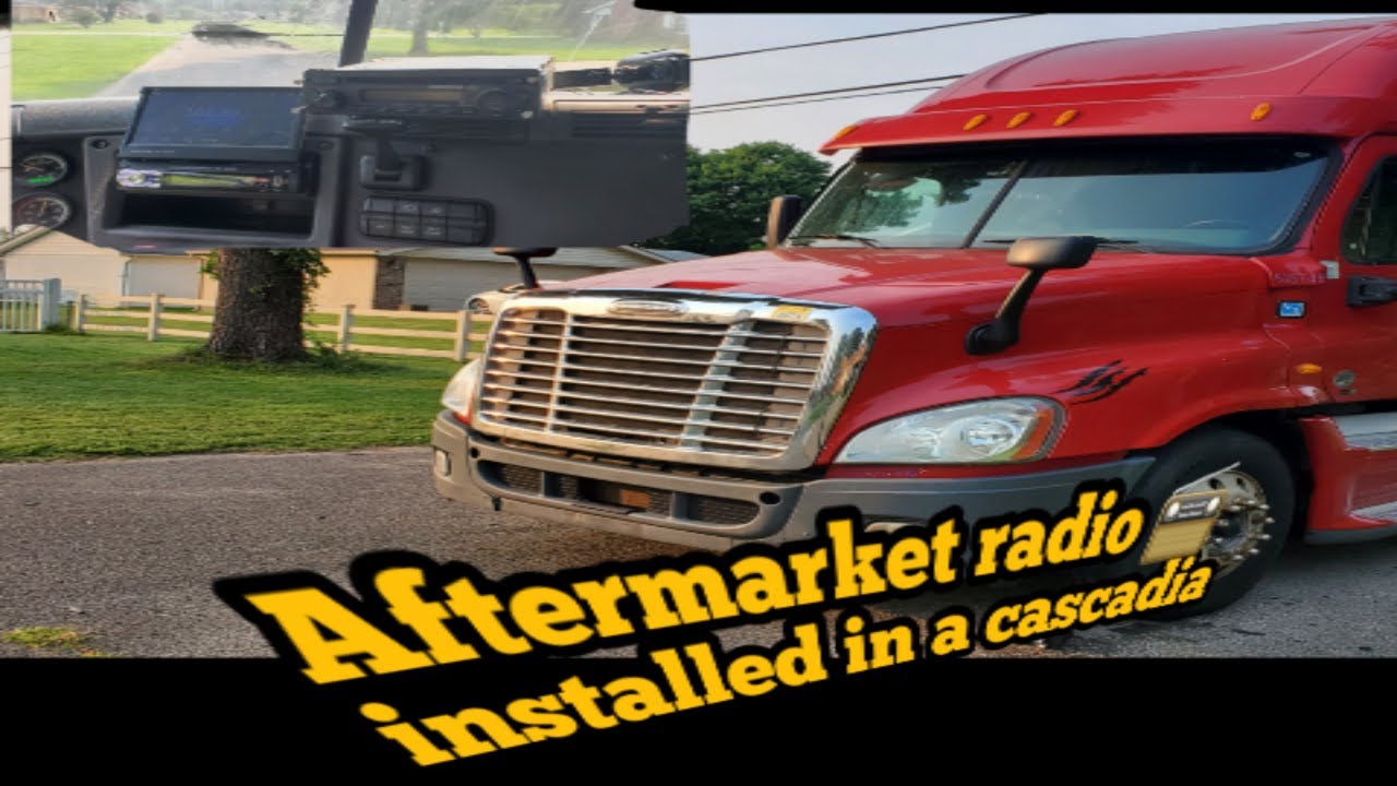 Радиоприемник 📻 установлен на Freightliner Cascadia