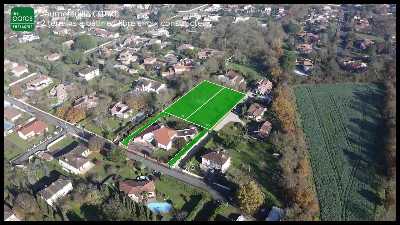 2 terrains diffus à vendre à Tournefeuille Chemin de la Grenouillette | Les Parcs Aménageur Toulouse