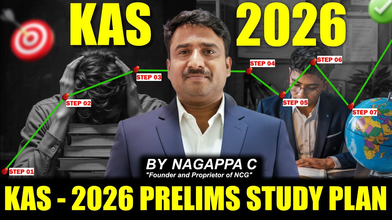 KAS - 2026 PRELIMS STUDY PLAN | BY NAGAPPA C