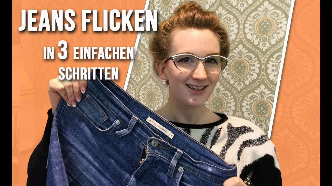 Jeans Flicken in 3 einfachen Schritten - Tutorial - Nähen wie ein Profi
