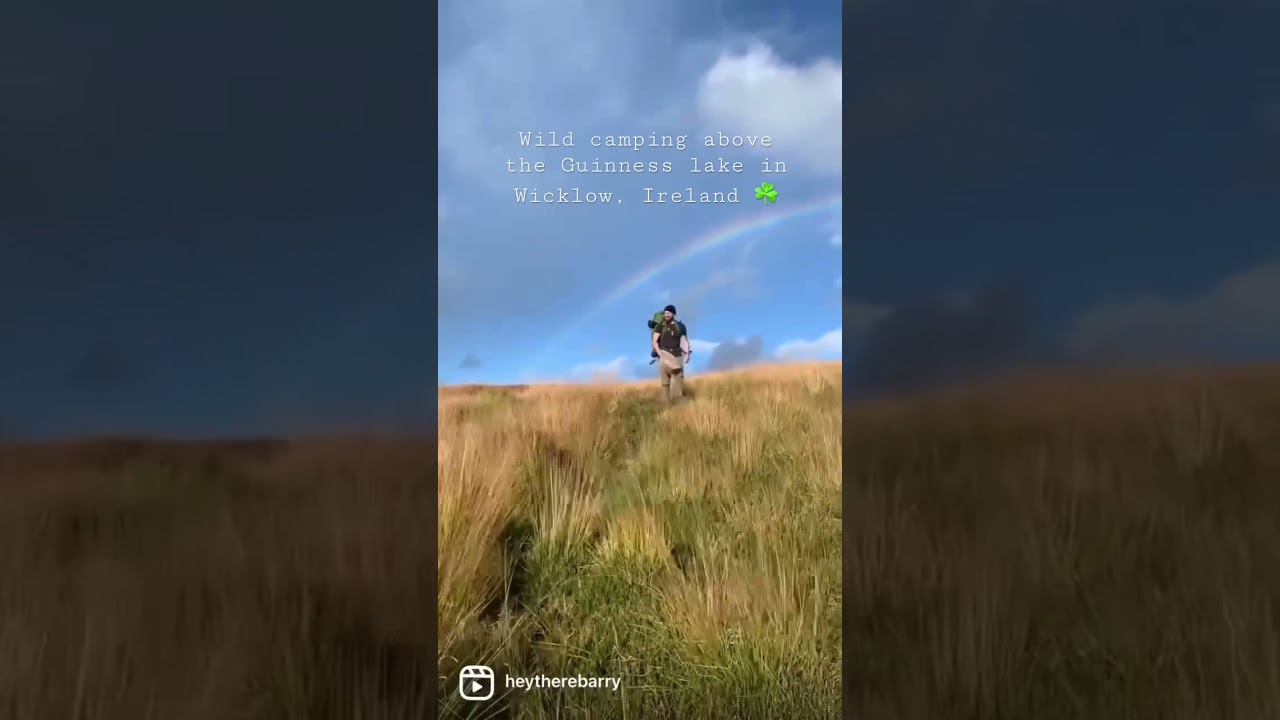 Wild camping above the Guinness lake in Wicklow, Ireland ☘️ [Part 1]