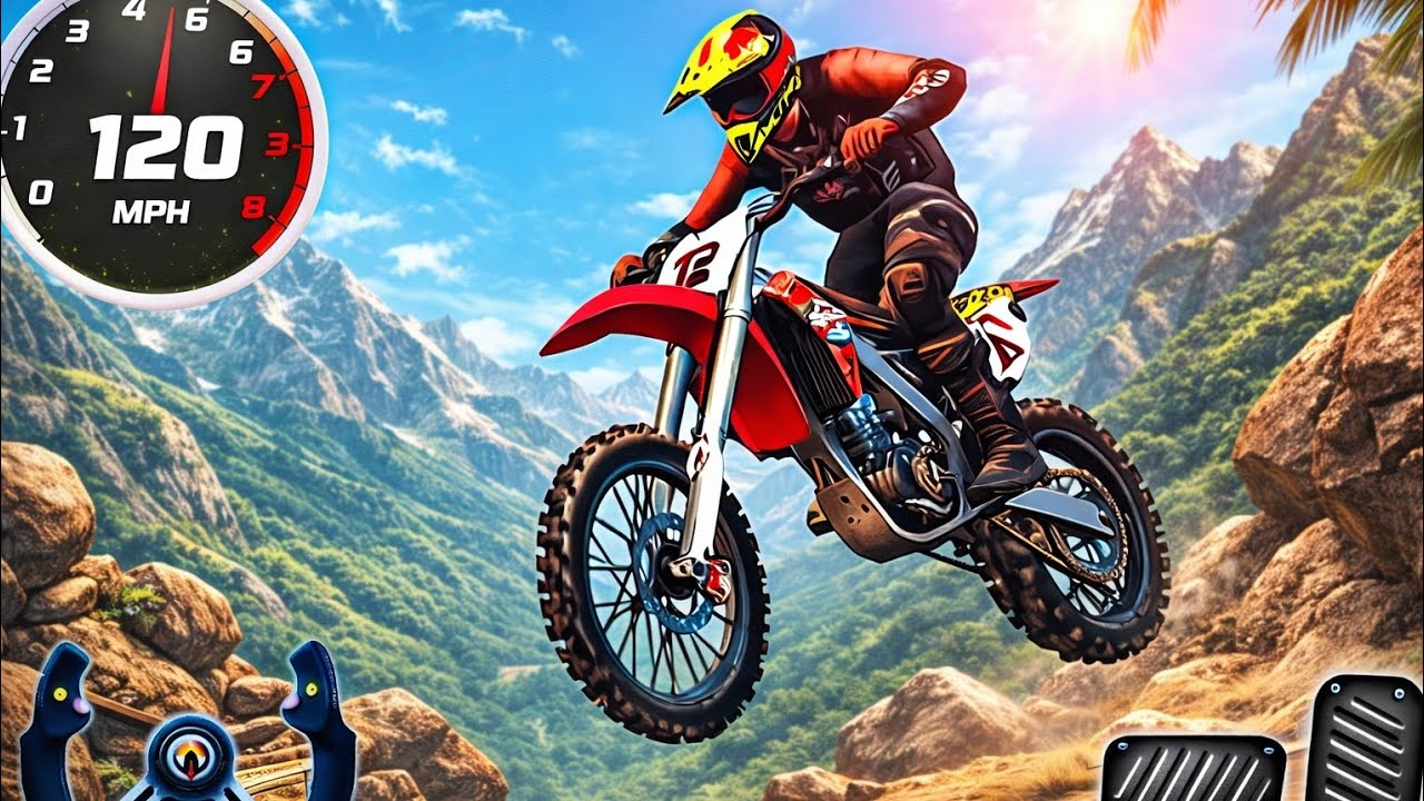INSANE Mountain Trail Bike Jump at 120 MPH! 🏍️💨