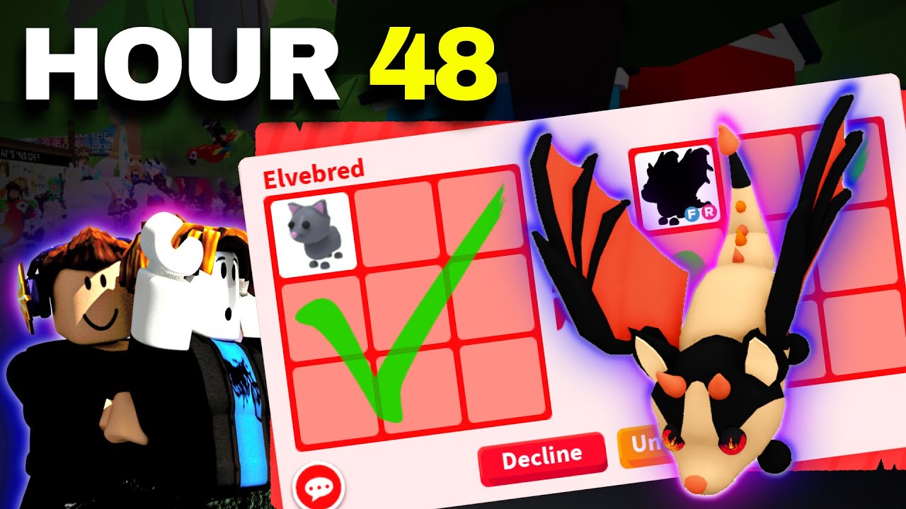 48 часов от кота к летучей мыши (новый аккаунт) Adopt Me