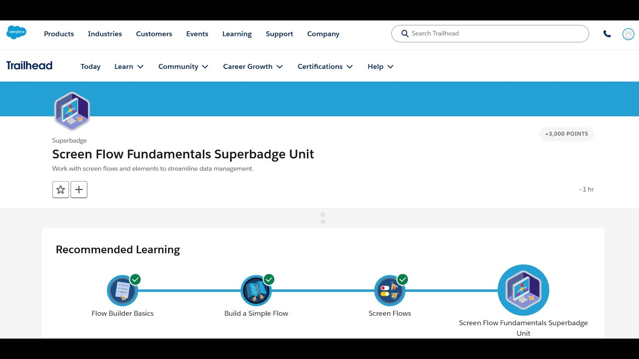 Элементы &laquo;Назначение обновления&raquo; и &laquo;Запрос нового ресурса S2&raquo; | Superbadge: Основы Screen Flow