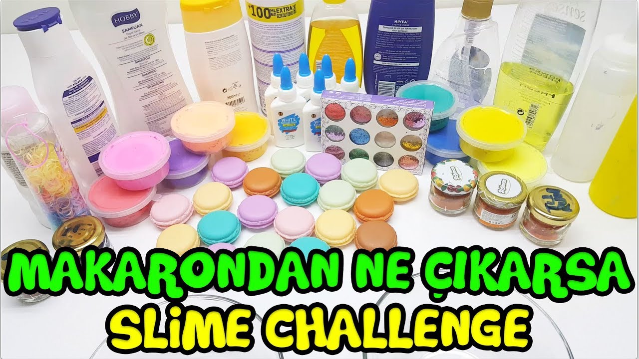 Makarondan Ne Çıkarsa Slime Challenge - Pembe Çarşım Sürpriz Kutu