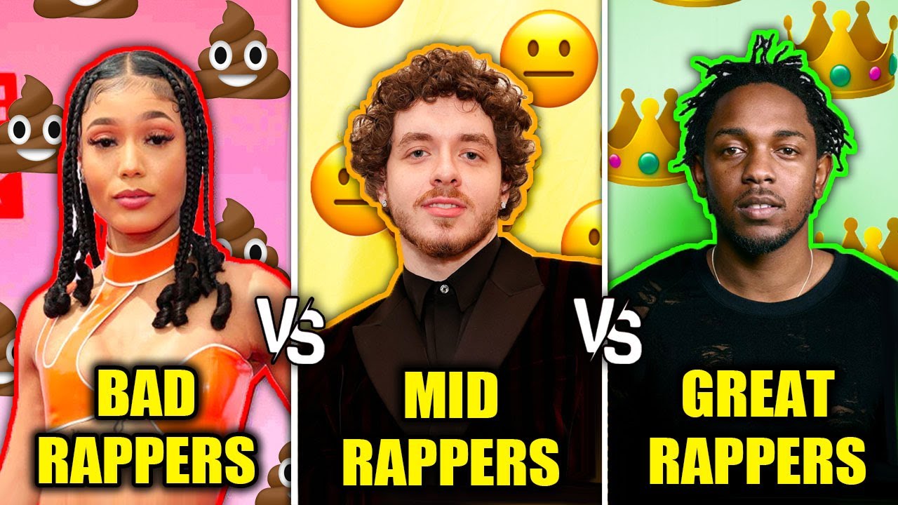 BAD RAPPERS VS MID RAPPERS VS GREAT RAPPERS 2022