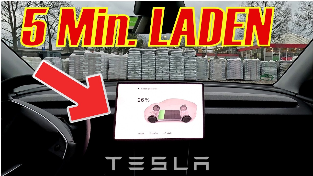 Tesla Talk und Experiment bei ENBW nur 5 Min laden was bringt das
