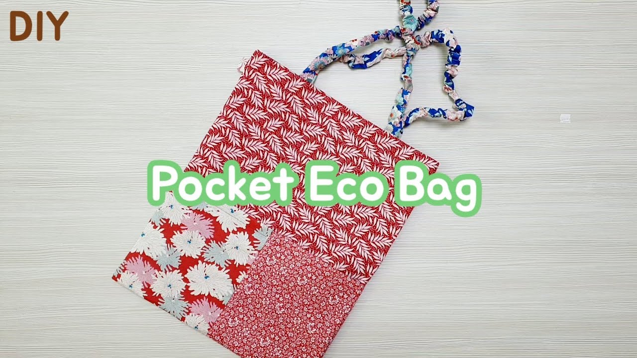 주머니 에코백 만들기 / 가방 만들기 / DIY POCKET ECHO BAG / FREE PATTERN