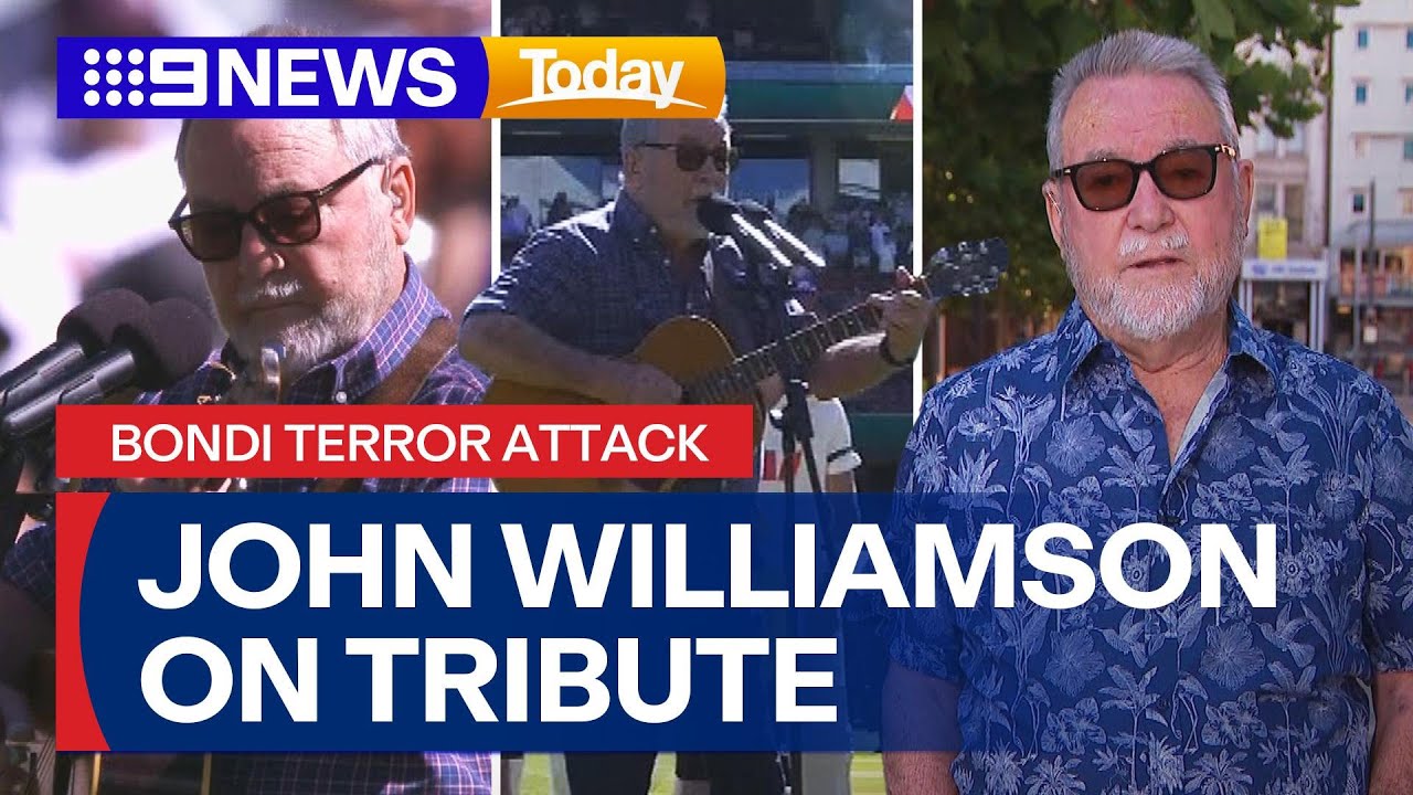 John Williamson discusses song tribute to Bondi victims | 9 News Australia