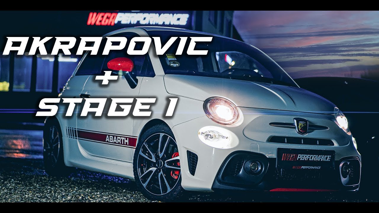 Es wird SEHR LAUT ! Fiat 595 Abarth mit Akrapovic AGA  + Stage 1 💥