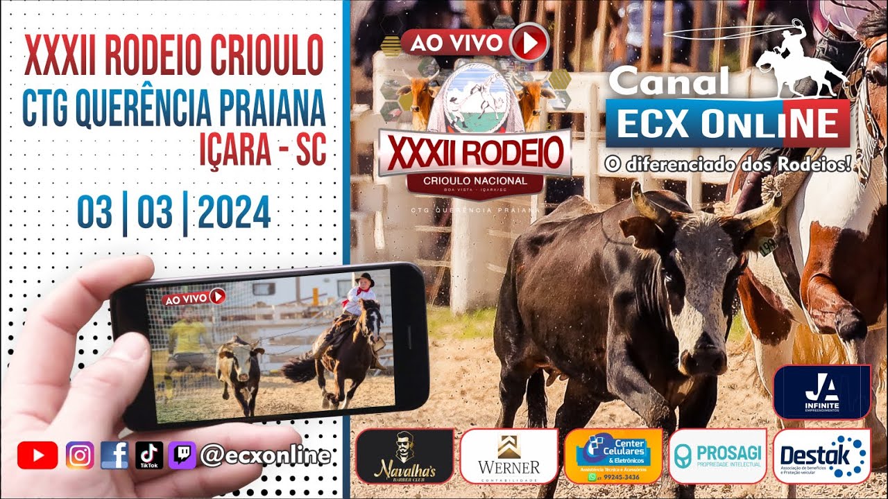 XXXII RODEIO CRIOULO - CTG QUERÊNCIA PRAIANA - IÇARA SC