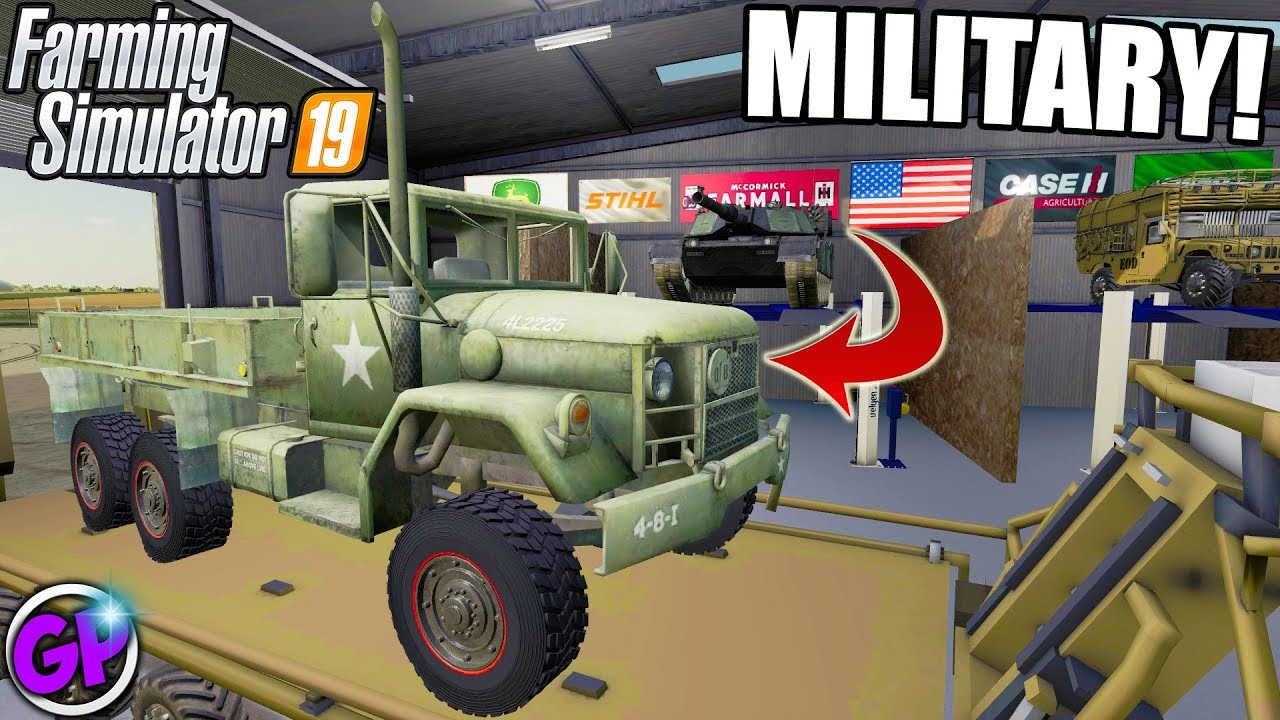 MILITARY MECHANIC SHOP - Farming Simulator 19 Garrett Plays FS19 Truck Mod Farming Simulator 2019