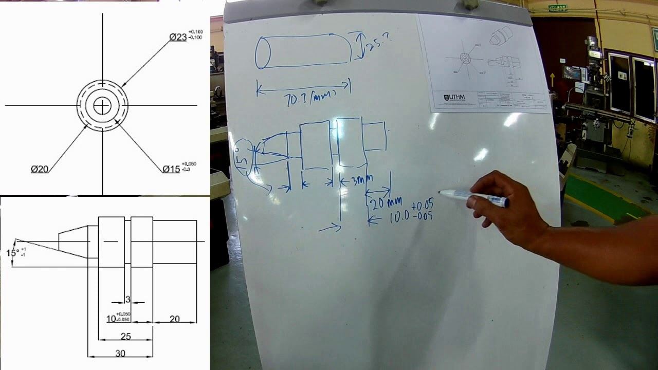 3 INTERPRATE TECHNICAL DRAWING (Lathe)