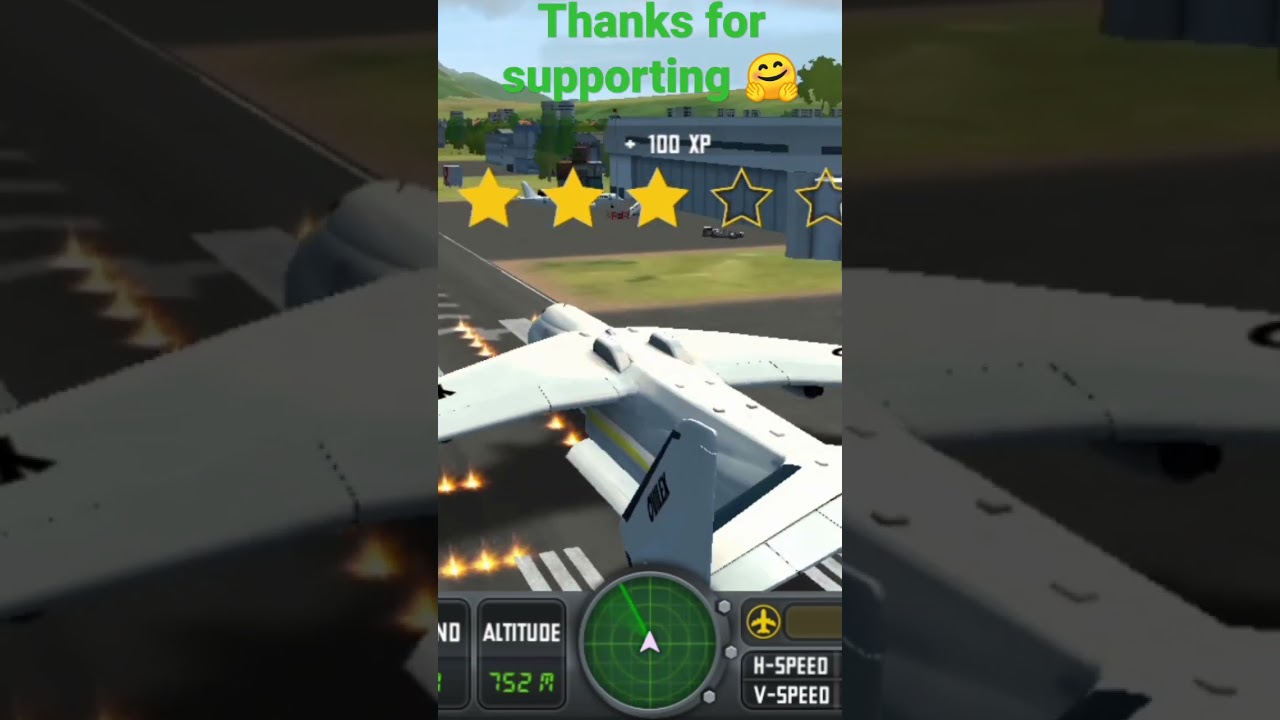 flight sim 2018 big plane perfect landing and nice like me 🥺