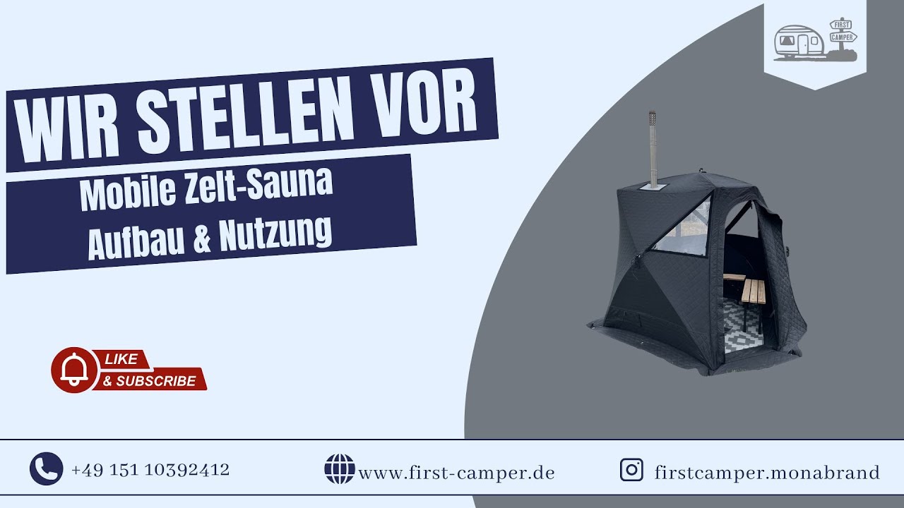 Mobile Zeltsauna Aufbauanleitung | Bast Näver Premium richtig aufbauen | First Camper
