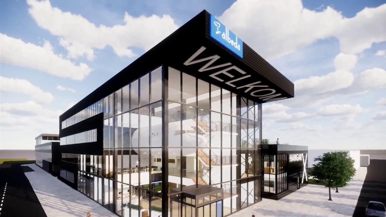 Animatievideo nieuwe locatie Albeda bij Rotterdam The Hague Airport