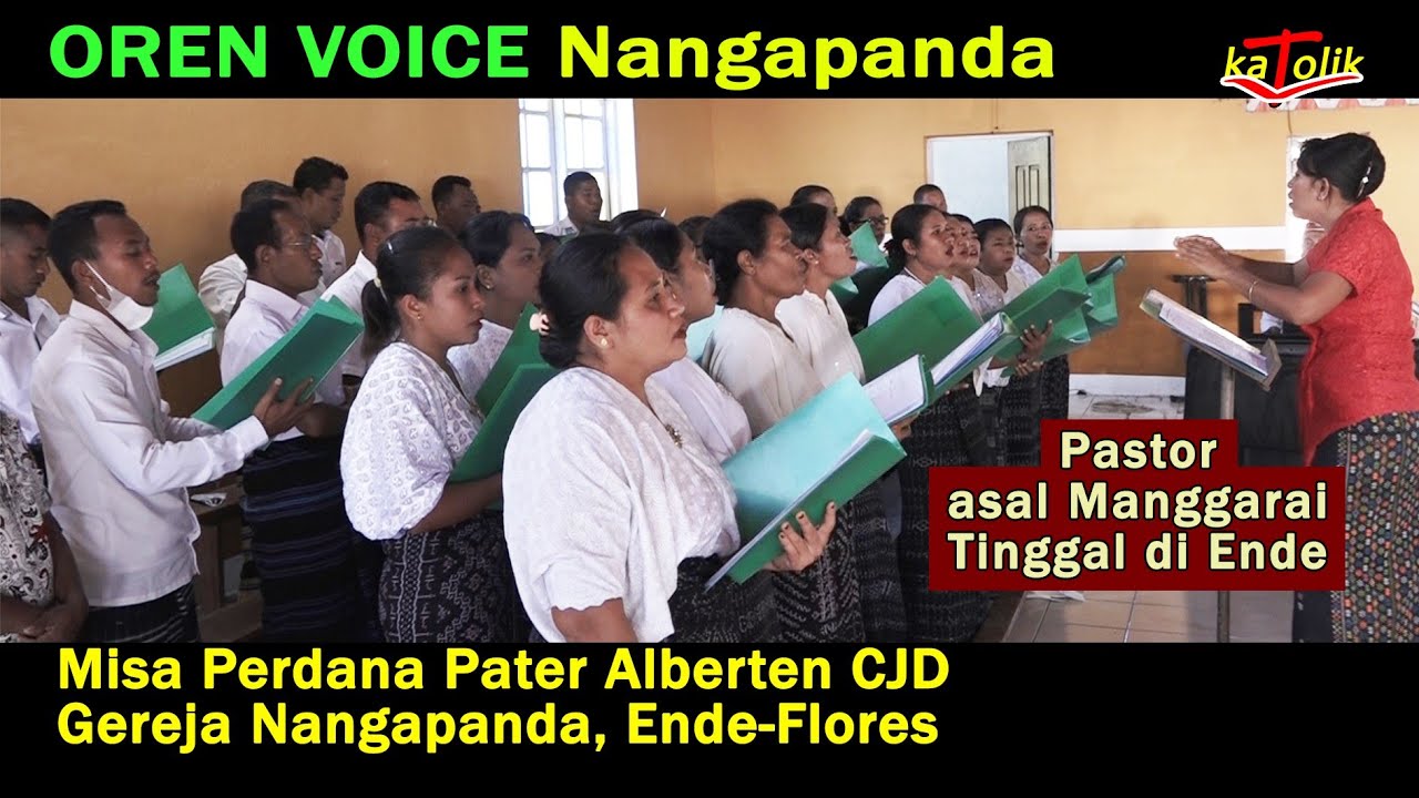 OREN VOICE Nangapanda di Ende, Flores👉Misa Perdana Pater Alberten di Gereja Nangapanda