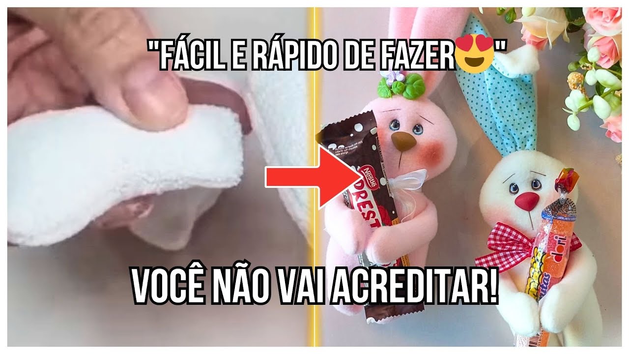 🔥 FAÇA esse COELHO AGARRADINHO em MINUTOS! SUPER FÁCIL e RÁPIDO! 🐰✨