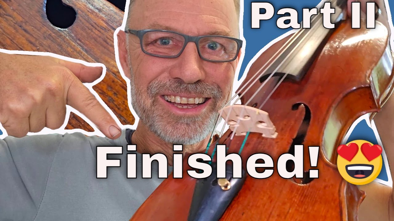 For 20 years he played his violin not knowing how much better it could be - Re-repaired crack Part 2