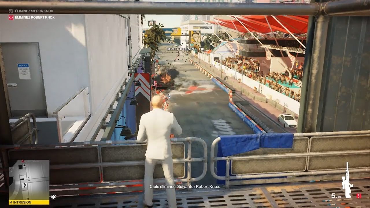 Hitman 2 - Miami - La Ligne D'arrivée - Maître - Défi SA/SO , Assassin Précis