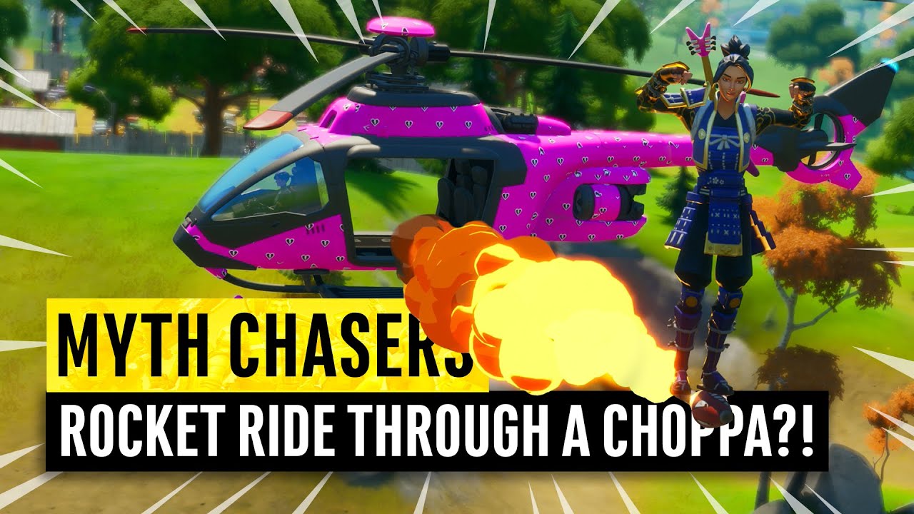 Rocket Ride THROUGH a Choppa?! Fortnite MythChasers
