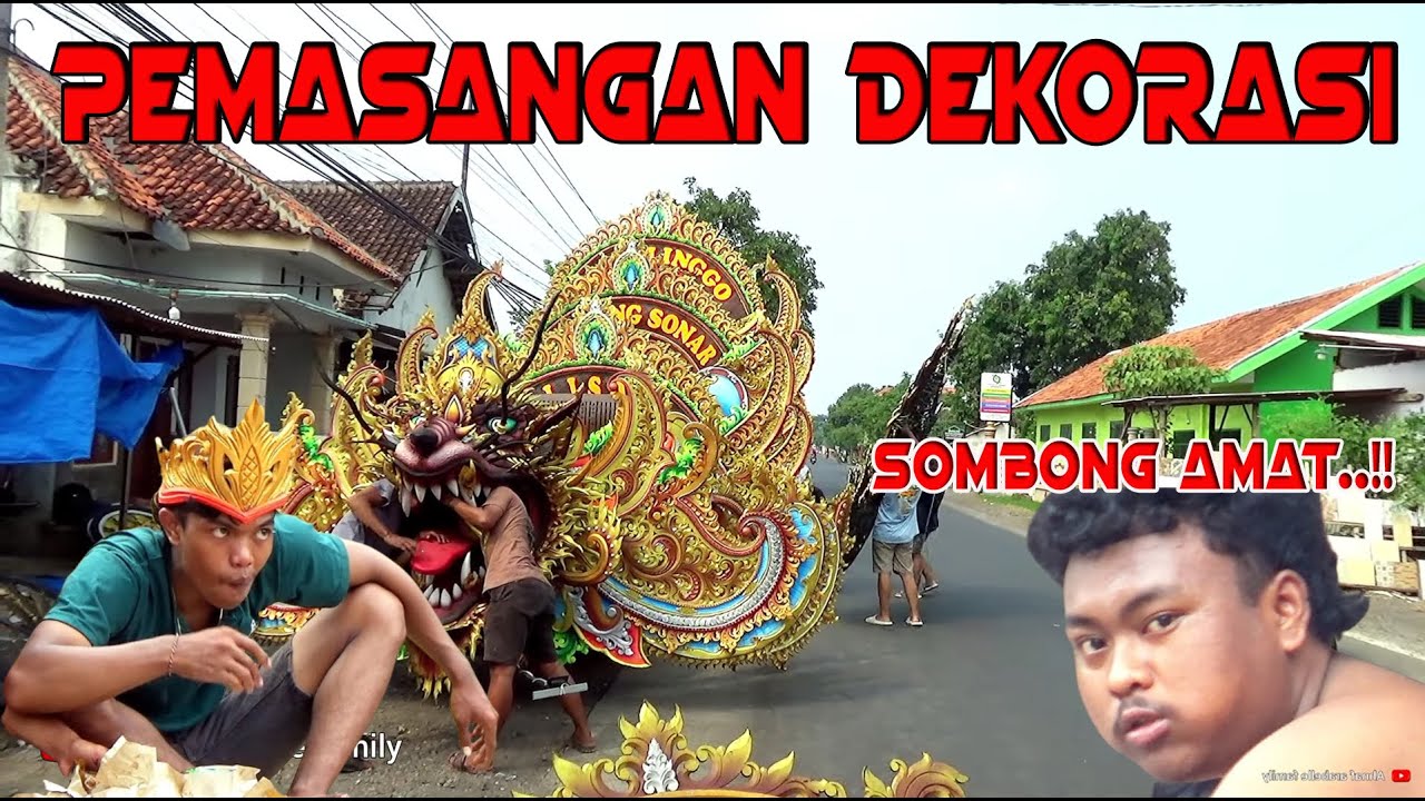KESERUAN PEMASANGAN DEKORASI LANCENG SONAR