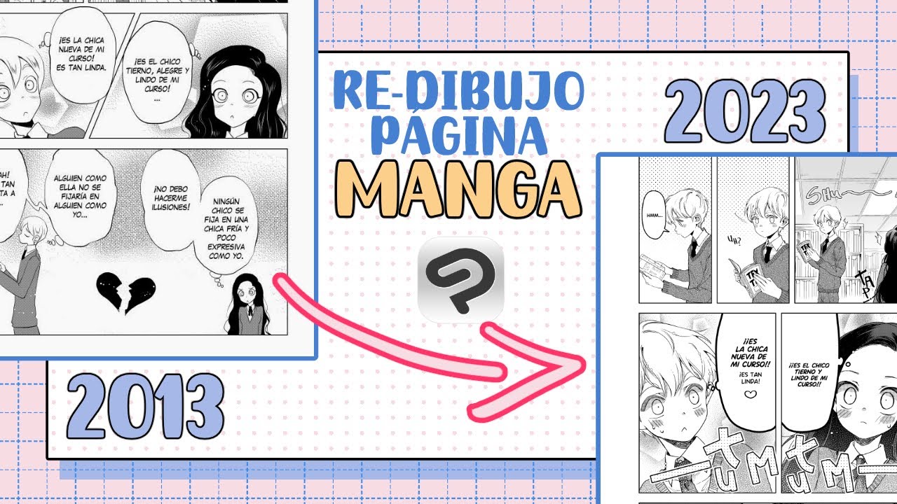 ✍️ Re-DIBUJO UNA PÁGINA DE MI MANGA ANTIGUO + TIPS CLIP STUDIO PAINT 2.0   | Cyrilla y Abdel 💖