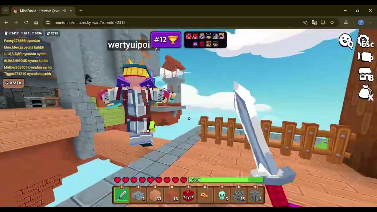 2 kill maç kazandım