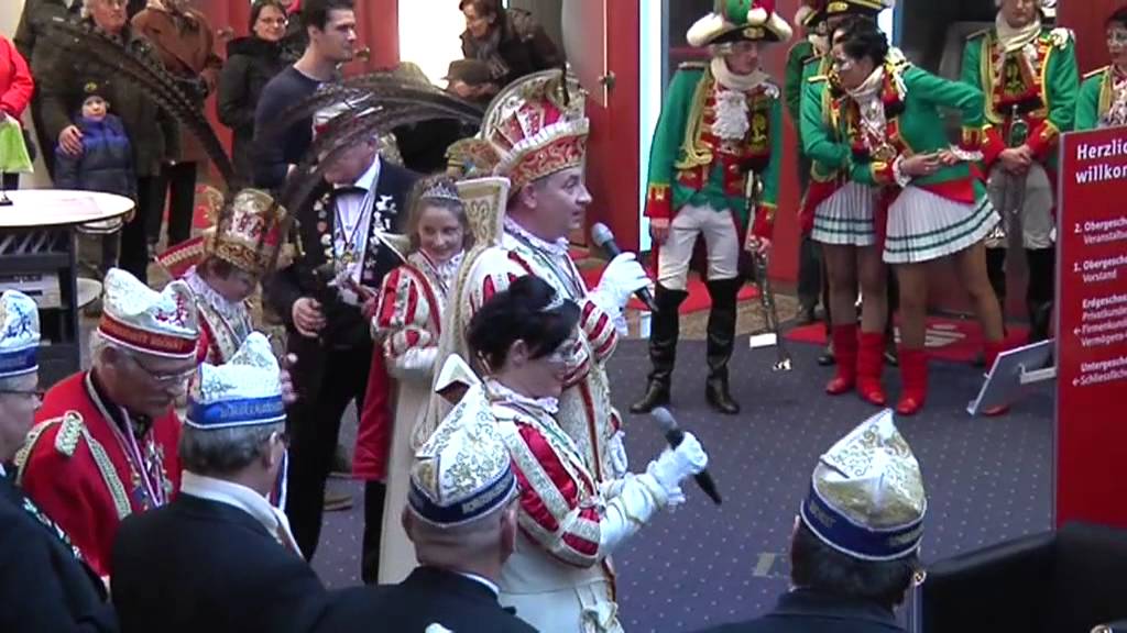 Altweiber 2013 in der Stadtsparkasse Bocholt