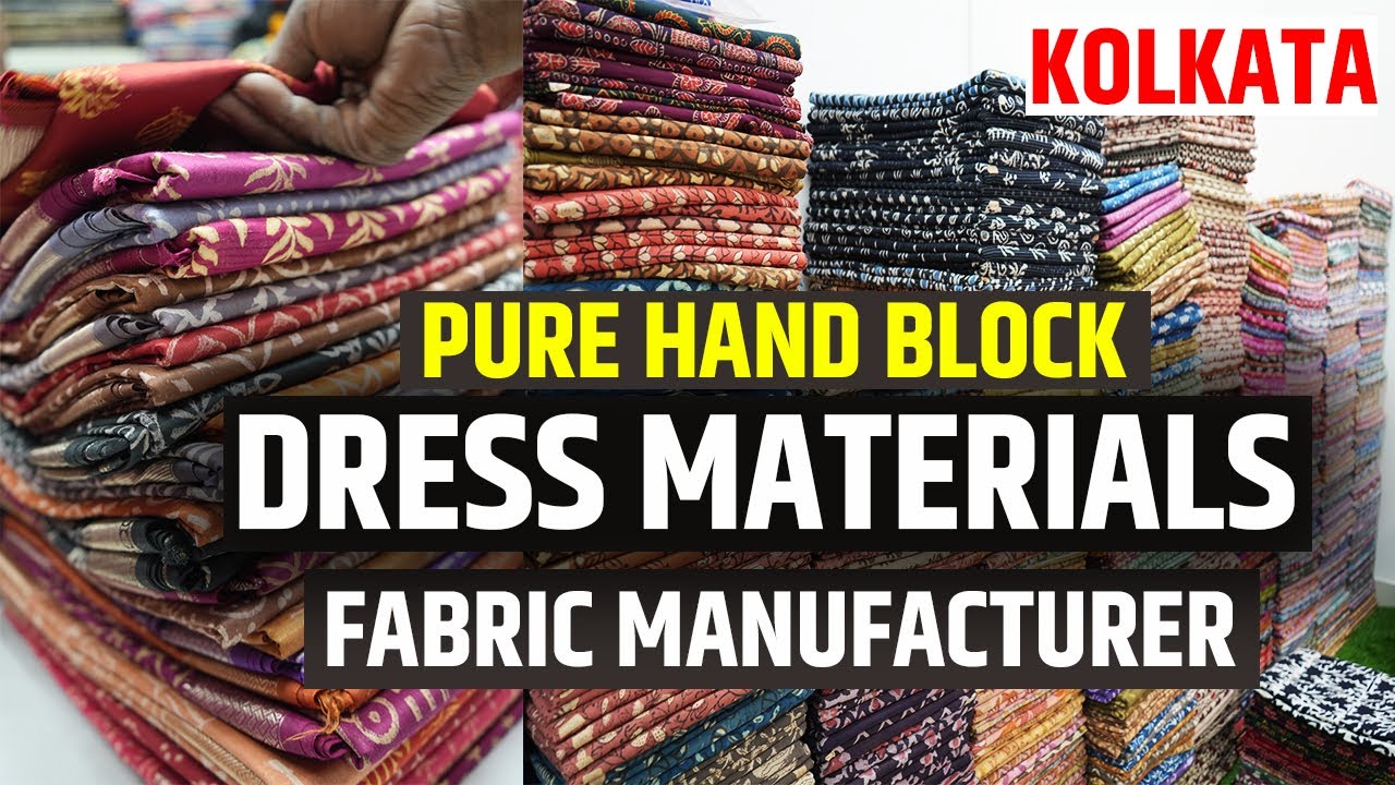 Hand Block Fabric, Dress Materials and Suit Piece Manufacturer and Wholesaler in Kolkata