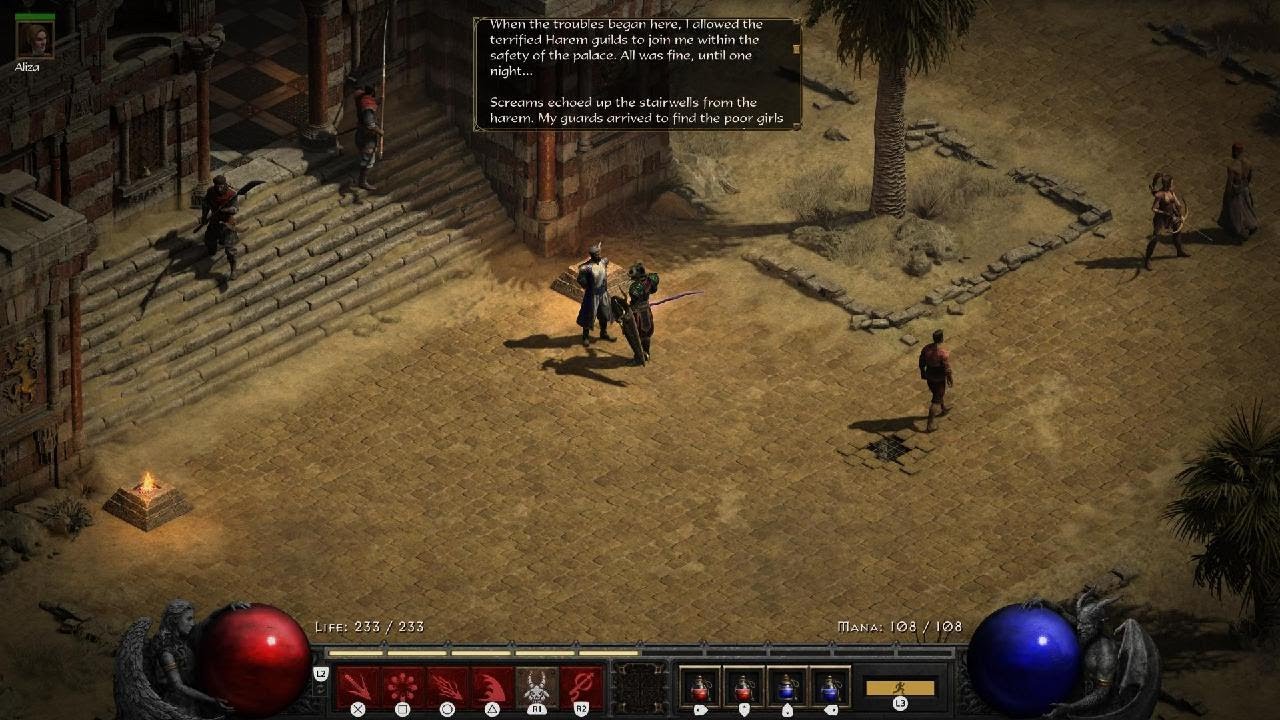 Diablo II: Resurrected Reign of the Warlock Act 2:  The Palace Levels
