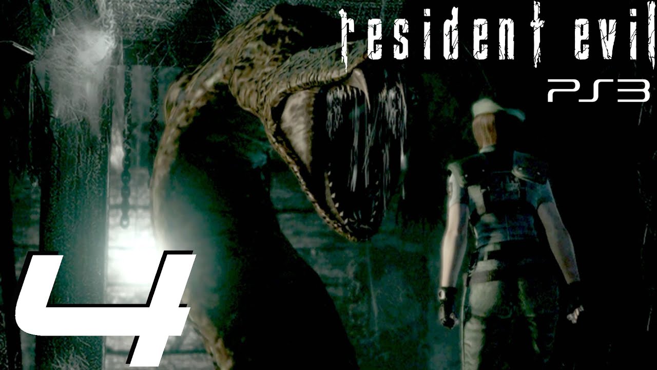 Resident Evil HD Remaster (PS3) - Jill Walkthrough Part 4 - Yawn Boss & Crimson Head