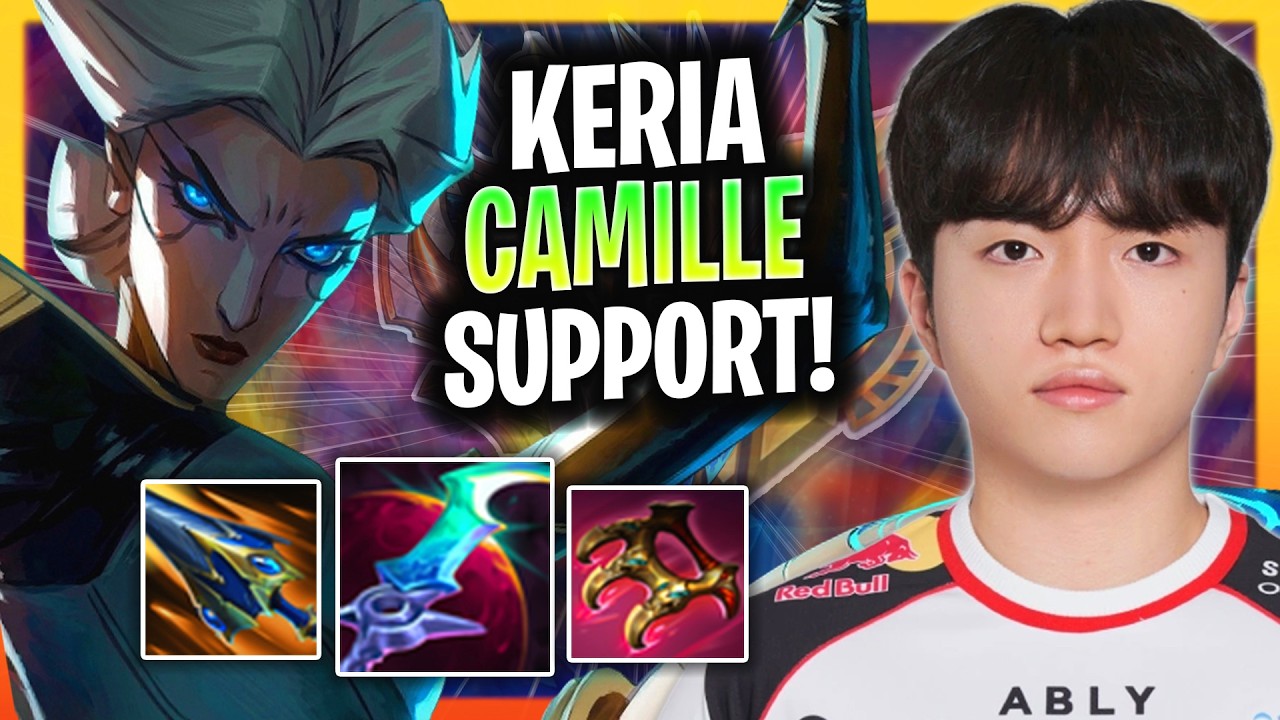 T1 KERIA TRIES CAMILLE  SUPPORT IN KOREA SOLOQ! | T1 Keria Plays Camille Support Patch 26.10