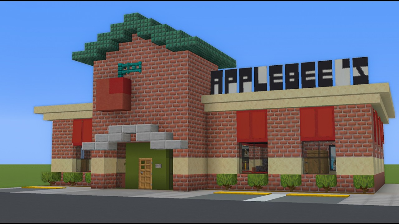 How to Build an Applebee's in Minecraft | With Interior