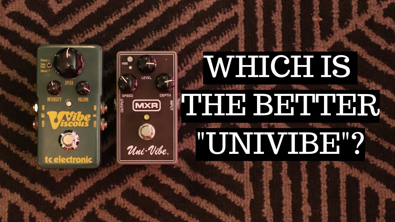 MXR Univibe vs TC Electronic Viscous Vibe Univibe Comparison
