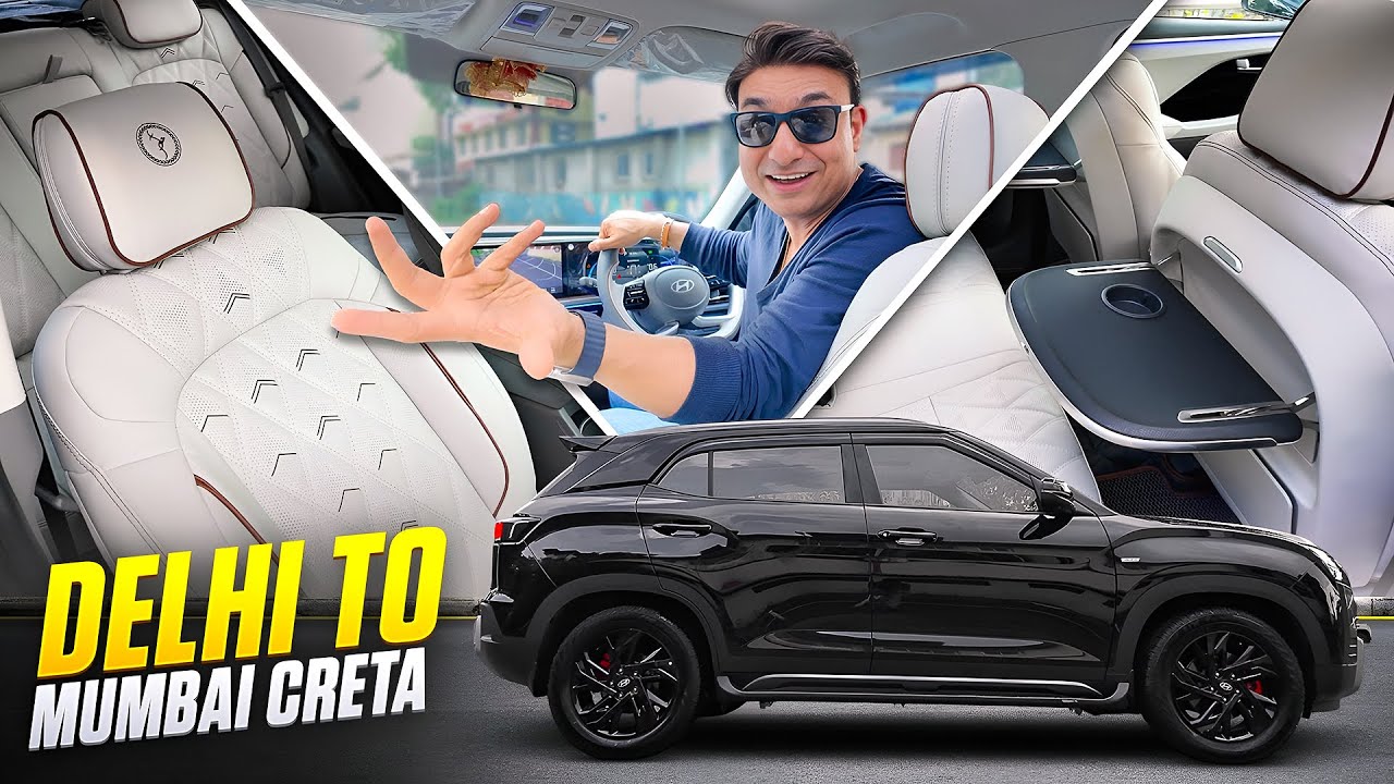 CRETA S(O) from DELHI KO BANAYA ULTIMATE BUSINESS CLASS INTERIOR 🤩Seat Tray Installed 📞7977493577