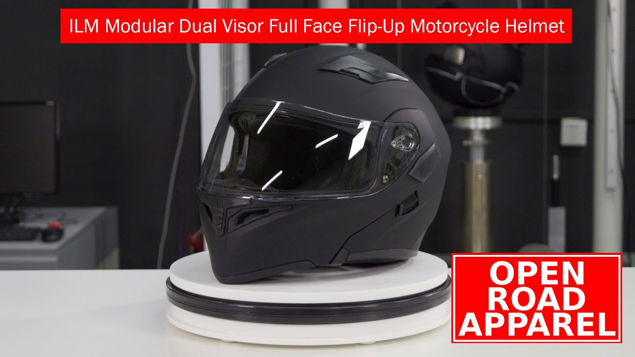 ILM Modular Dual Visor Full Face Flip-Up Motorcycle Helmet