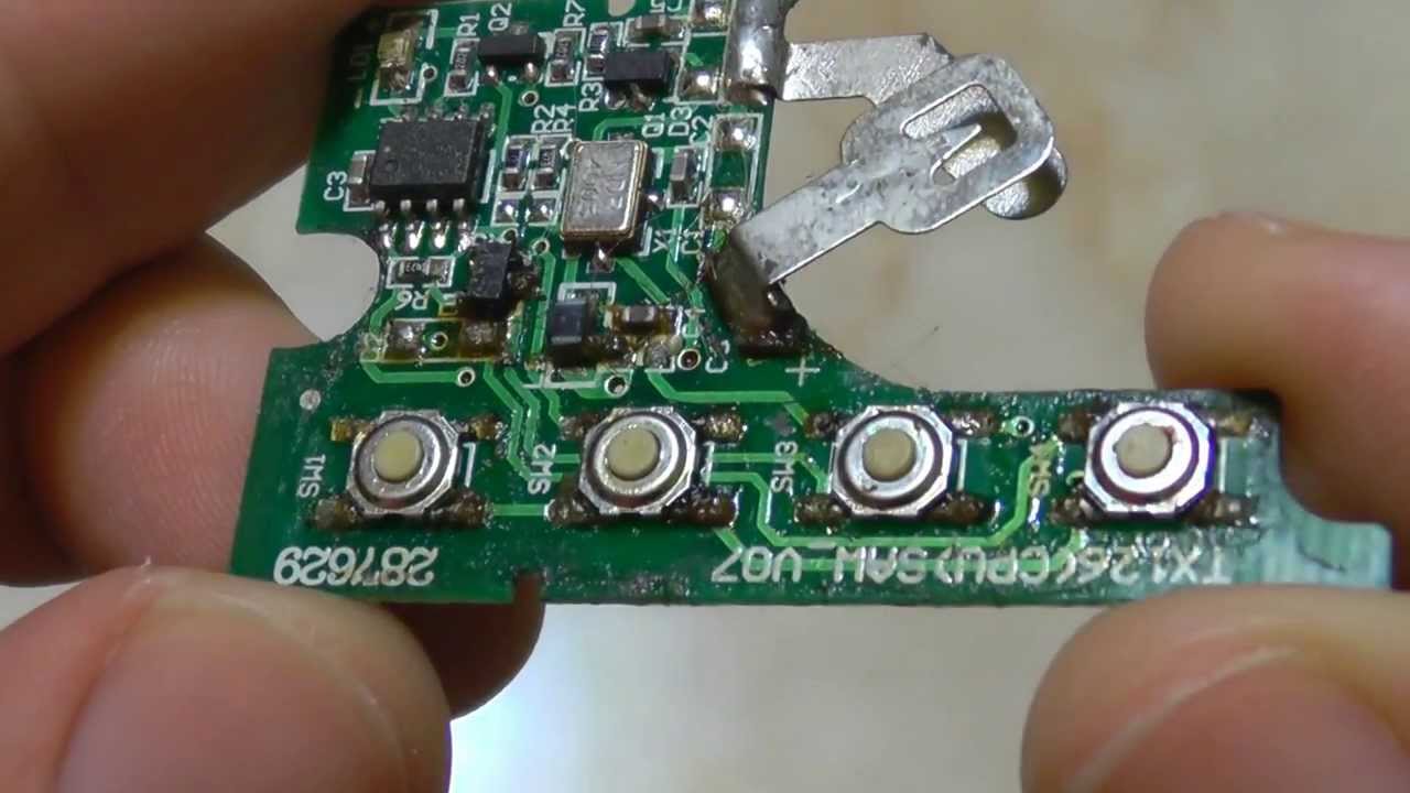 Car alarm remote control cleaning