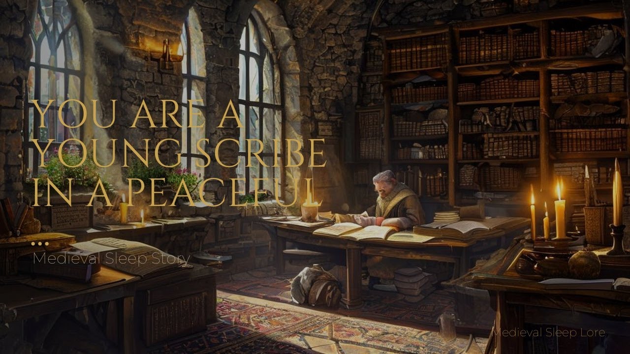 Cozy Medieval Sleep Story: You are a young scribe in a peaceful 13th-century monastery scriptorium,