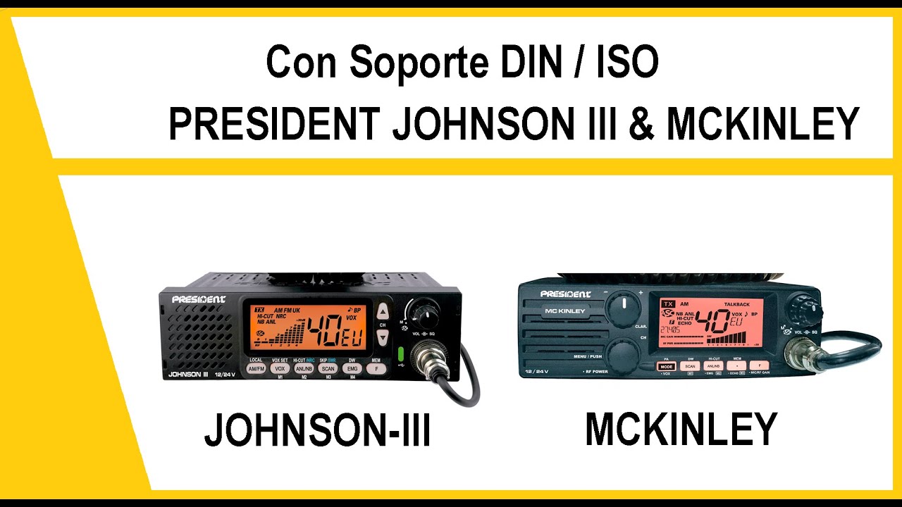 President Johnson III vs McKinley 🆚 con soporte DIN / ISO
