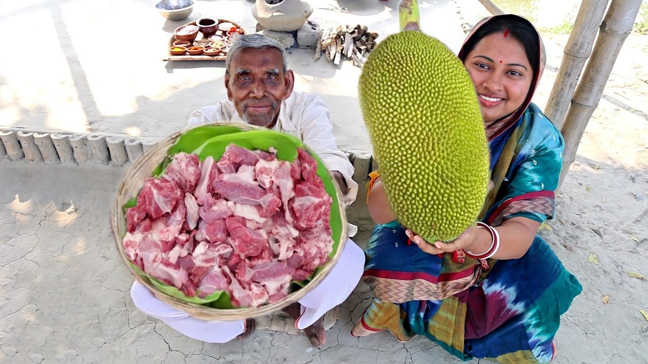 এঁচোর দিয়ে খাসি মাংস রান্না!সামান্য পরিমাণ খাসিমাংস দিয়ে পুরো পরিবার জমিয়ে খাবে||mutton curry recipe