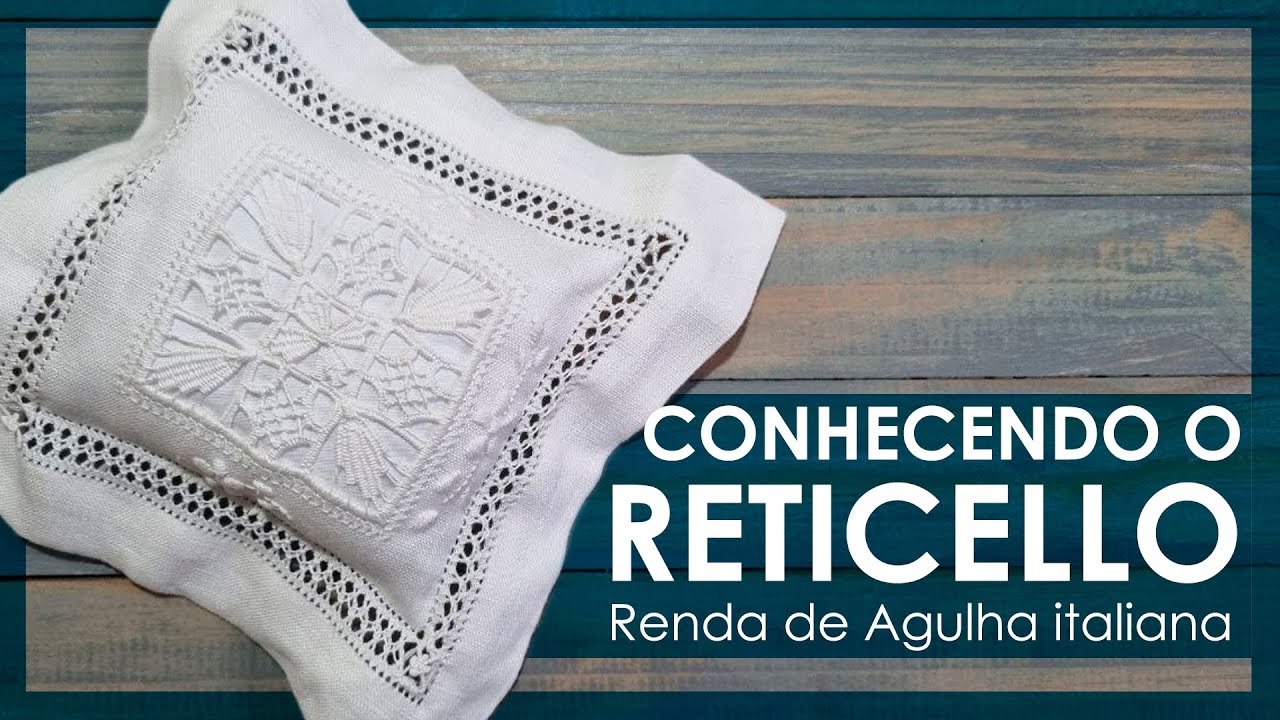 RETICELLO: bordado renda de agulha italiano! Bordado rendado feito a mão, clássico e elegante