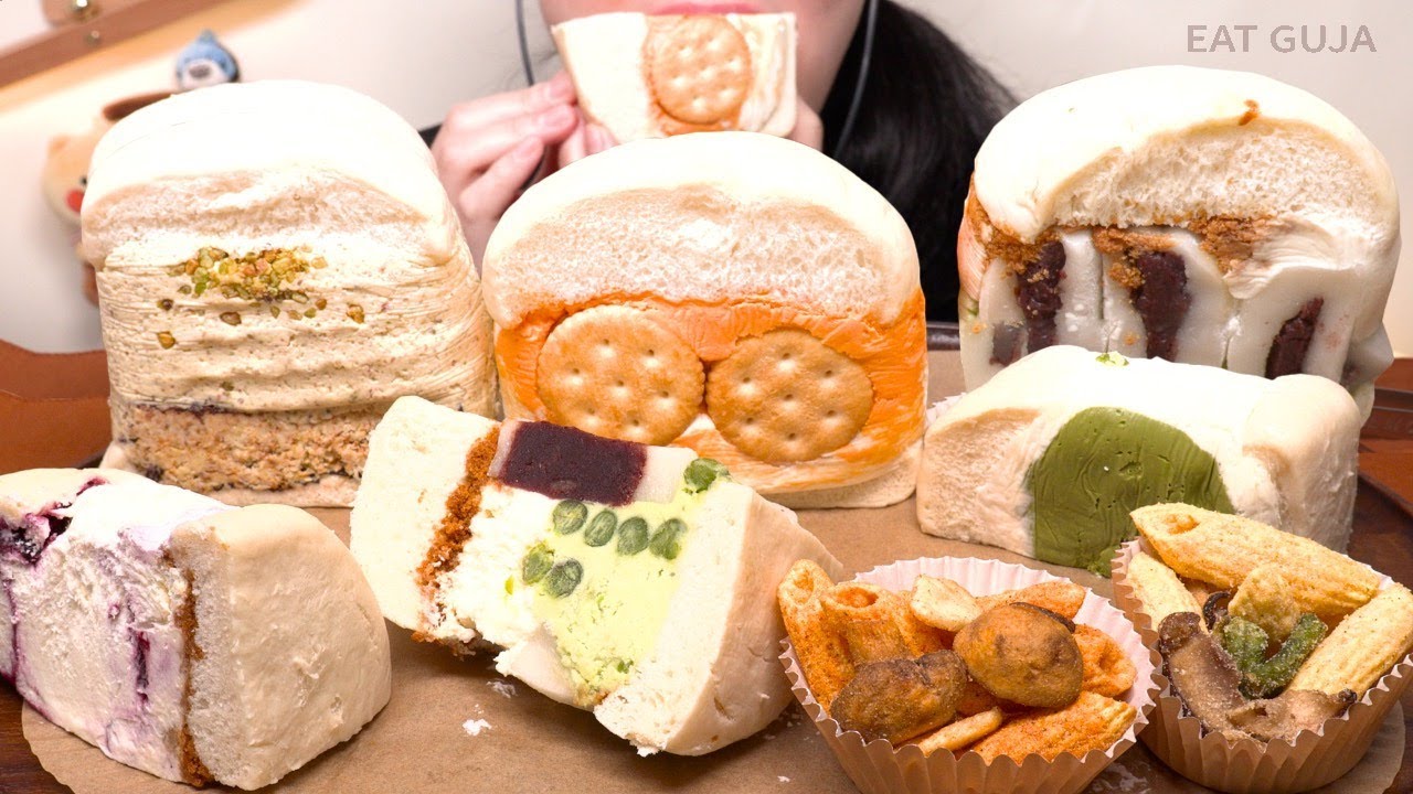 꾸덕 쫄깃 퐌타스틱 샌드베이글🥯 피스타치오·황치즈·블루베리·말차까지! 디저트 ASMR