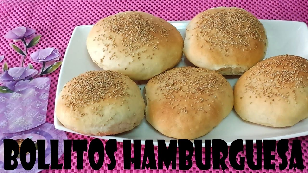 BOLLOS ESPONJOSOS PARA HAMBURGUESA
