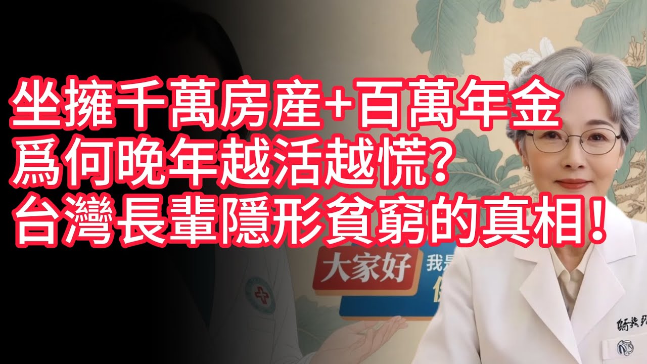 坐擁千萬房産+百萬年金，爲何晚年越活越慌？台灣長輩隱形貧窮的真相！
