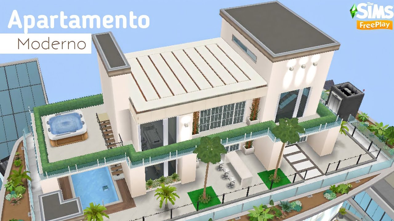 Apartamento Moderno ⚪ Construção e decoração/The Sims Freeplay Caio Sims