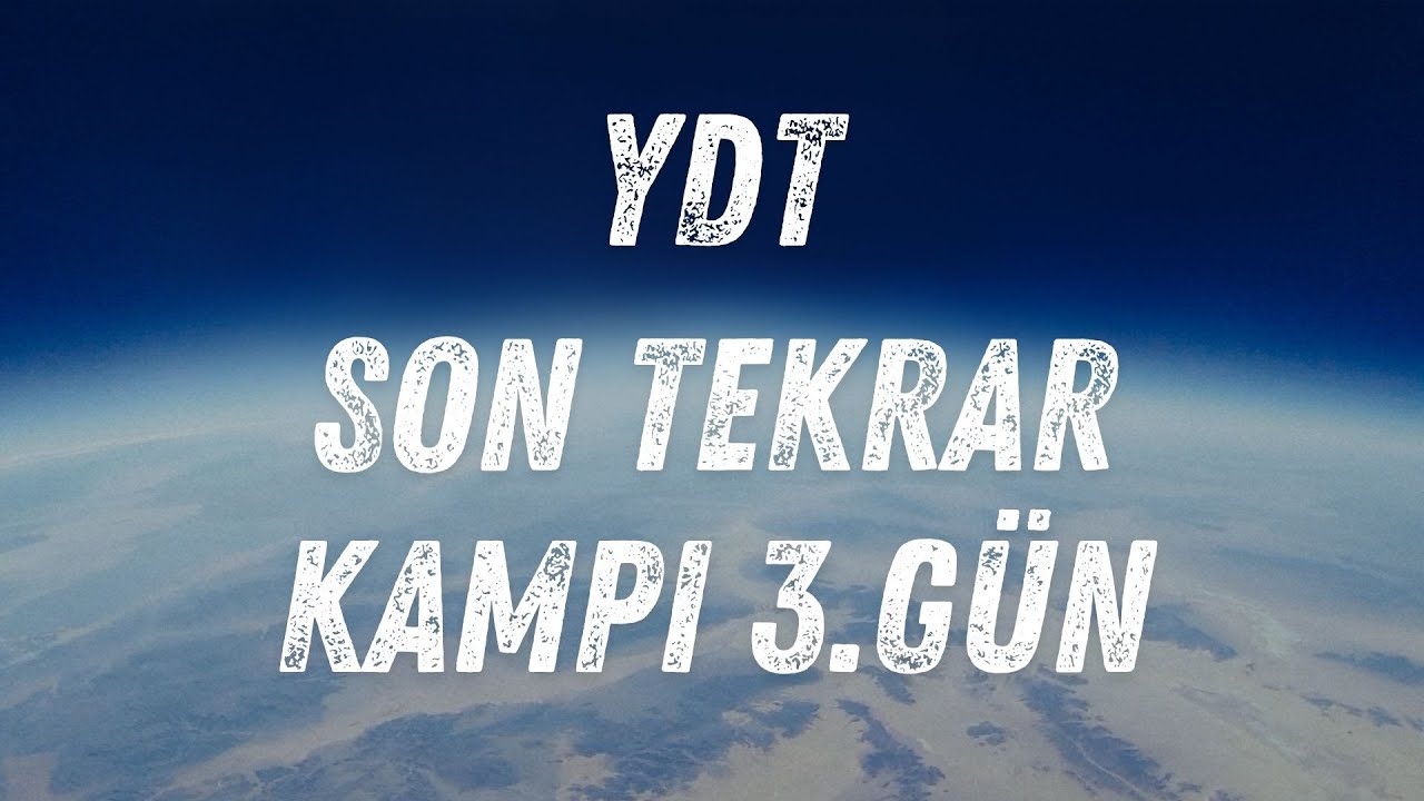 YDT SON TEKRAR | 3.GÜN