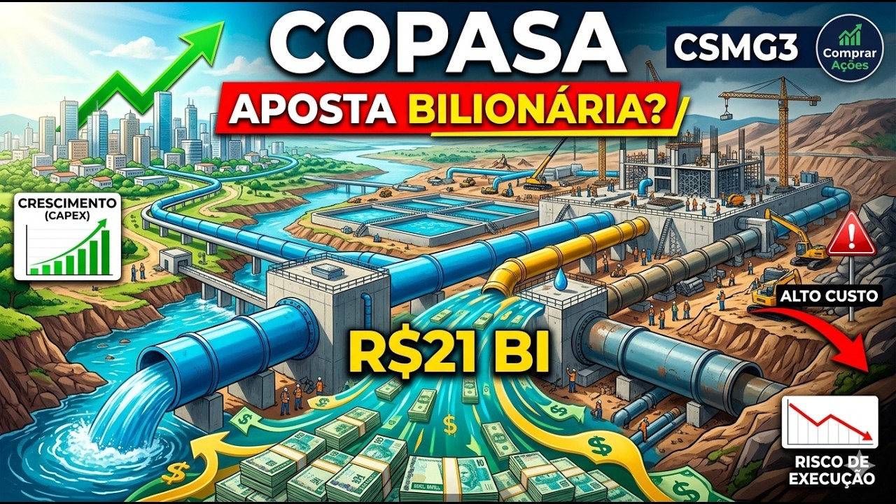 COMPRAR A&Ccedil;&Otilde;ES 📊 Copasa (CSMG3): A Aposta de R$21 Bi da COPASA